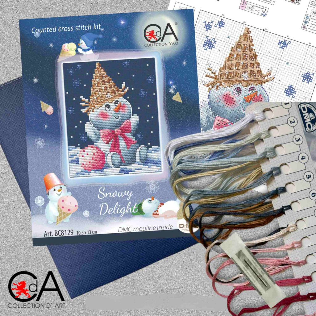 Kruissteekpakket Geteld Kerstboomcadeaus BC8142