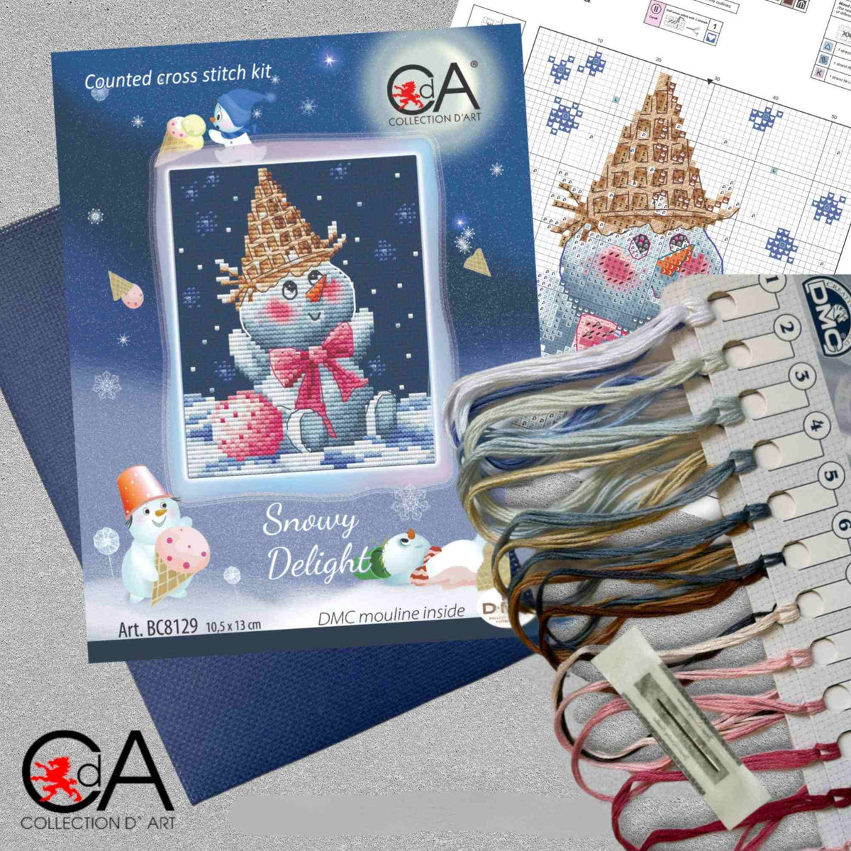 Kruissteekpakket Geteld Kerstboomcadeaus BC8142