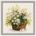RIOLIS 1478 Madeliefjes kruissteekpakket (geteld) bloemenmand