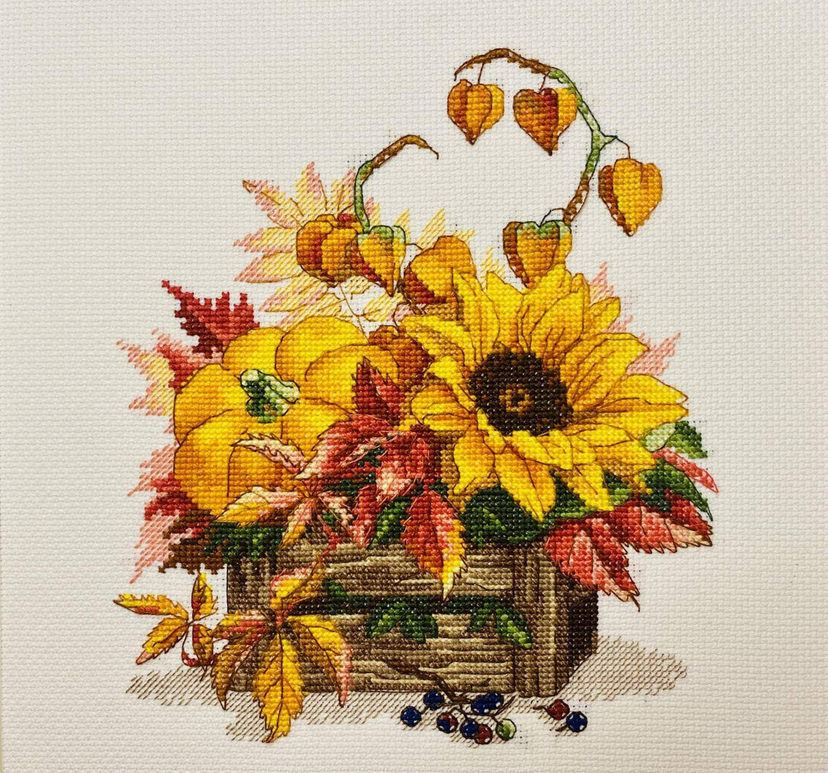 RIOLIS 2006 Hallo Herfst kruissteekpakket – bloemenboeket