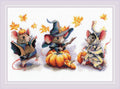 RIOLIS Kruissteekpakket Drie Spookmuizen 2241 Halloween