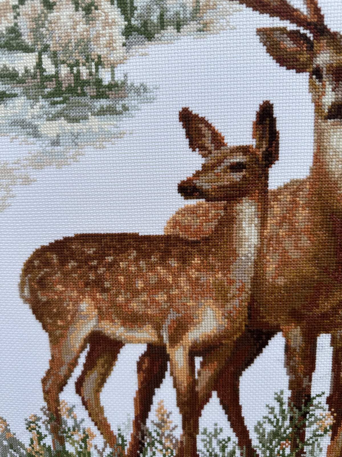 RIOLIS 1370 Herten Geteld Kruissteekpakket Wildlife Kunstcadeau