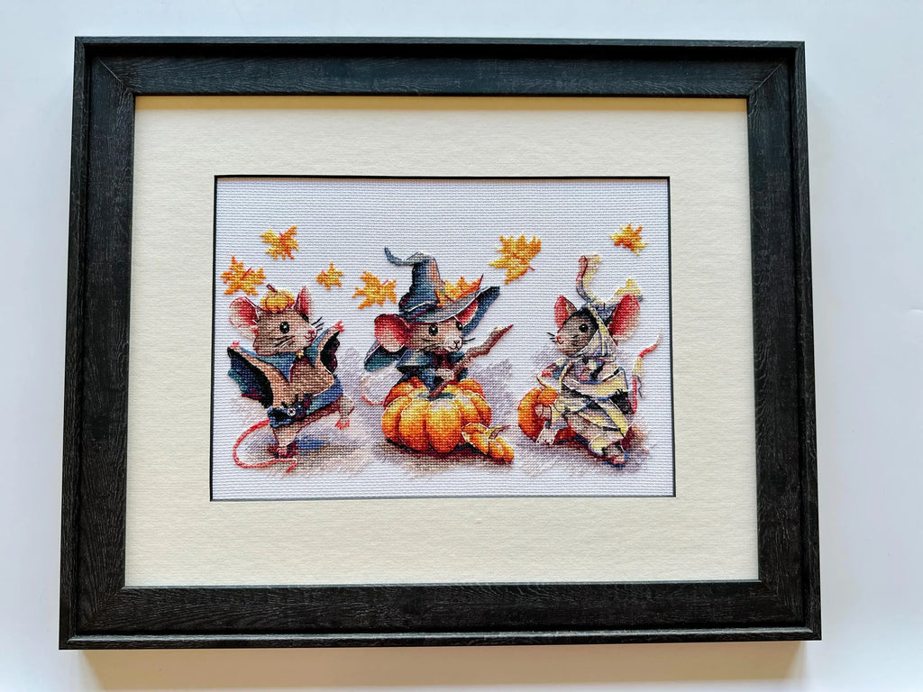 RIOLIS Kruissteekpakket Drie Spookmuizen 2241 Halloween