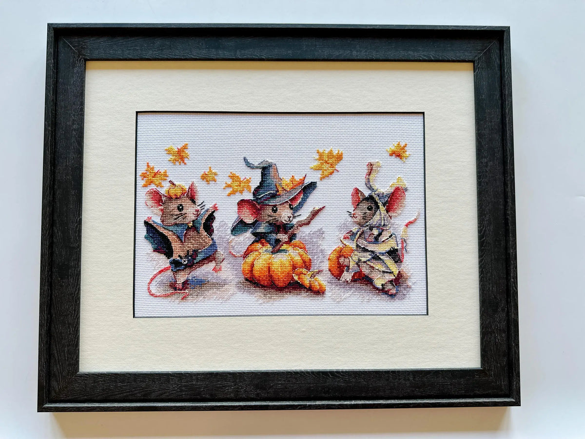 RIOLIS Kruissteekpakket Drie Spookmuizen 2241 Halloween