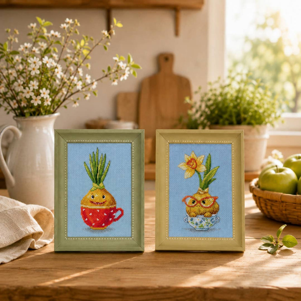 Geteld kruissteekpakket Chagrijnige narcis BC8150