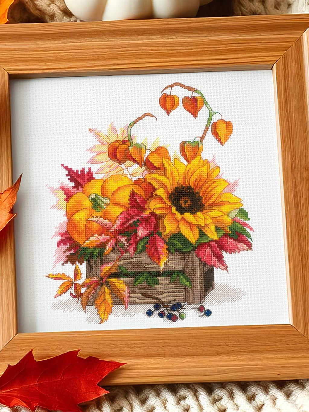 RIOLIS 2006 Hallo Herfst kruissteekpakket – bloemenboeket